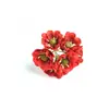 Accesorios para tocado de corona, tela de terciopelo estilo europeo con margaritas pequeñas artificiales, ramo de flores de seda, caja de dulces con alambre, flores artificiales
