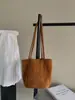 Bolsa Tote Simples de Couro Fosco para Mulheres, Bolsa Hobo Versátil e Fashionável de Ombro Único, Bolsa de Mão Transversal com Sensação Relaxada e Solta
