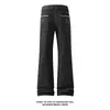 Colección Verano-Otoño 2026 Jeans de Mezclilla Cruda Blancos Estilo Americano Ligeramente Acampanados M-5XL GK26514-Especial P37