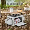 Mesa Dobrável de Armazenamento para Acampamento ao Ar Livre Caixa de Armazenamento Grande Capacidade para Porta-Malas de Carro Caixa de Armazenamento para Brinquedos e Lanches de Crianças