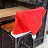 Decoraciones navideñas Funda para silla de Navidad Sombrero de Navidad Artículos de uso diario navideños Rojo navideño funda grande para silla