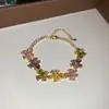 Pulsera Redonda de Circonita Super Brillante, Moderna, Sencilla, Lujo Ligero, Sensación de Alta Gama, Diseño de Nicho, Joyería de Mano Versátil y Exquisita
