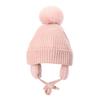 Gorro de punto cálido de otoño e invierno 2021 nuevo gorro con pompón de piel para niños gorro con orejeras cálido para exteriores ventas directas de fábrica
