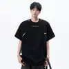 Camiseta de hombre de manga corta con cremallera, estilo callejero americano, top holgado de peso pesado de manga corta, tendencia de verano, nuevo