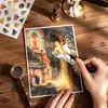 Día Hermoso Pegatinas de Rompecabezas Serie Cuento de Hadas Tema Cuento de Hadas Retro Material DIY Decoración 4 Estilos