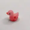Paisaje en Miniatura Creativo Pato con Impresión Artificial Manualidades de Resina Decoración DIY Pequeño Animal Adornos de Escritorio