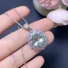 Venda Direta da Fábrica Venda Quente Transfronteiriça Pingente de Cristal Verde Natural! Cristal Puro Pedra Solta Tamanho 9*11mm