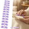El Arte para Uñas Más Vendido de Amazon: Uñas Cuadradas Cortas de Color Sólido Más Vendidas, Alta Calidad, Alta Saturación, Set de 24 Piezas de Tamaños Variados, Uñas Postizas