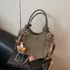 Bolso de Mano Pequeño de Alta Gama Transfronterizo 2026, Bolso Tote, Bolso de Mano Estilo Cesta, Bolso Cruzado de Hombro Vintage