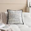 Almohada estilo Ins, ligera, de lujo, sencilla, moderna, suave, para sofá, sala de estar, cojín cuadrado, modelo de almohada para habitación de hotel, funda de almohada