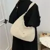 Bolsa com sensação preguiçosa e relaxada para mulheres 2026 nova tendência bolsa tote de grande capacidade bolsa de ombro única para aula trajeto bolsa transversal