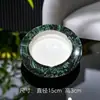 Estilo Europeo Lujo Ligero Verde Joya Porcelana Ósea Borde Dorado Juego de Café Cerámica Tarde Camelia Juego de Té Taza y Platillo de Café Juego de Regalo