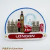 Ímãs de Geladeira Criativos e Culturais de Ônibus Londrino Britânico em Resina Adesivos Magnéticos Criativos de Lembranças de Viagem Artesanato Lembranças