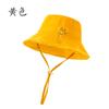Chapéu protetor solar personalizado para primavera e verão, chapéu de pescador, estilo japonês, desbotado, lavado, com cordão, tira à prova de vento, chapéu protetor solar personalizado para mulheres