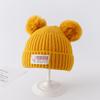 Dropshipping Chapéu de Bebê Outono e Inverno Masculino e Feminino Coreano Lã de Bebê Quente Proteção de Orelha Chapéu de Tricô Recém-nascido Criança Pequena