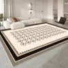 Alfombrilla de sofá para mirador de alta gama, color crema, antideslizante, para sala de estar, alfombra lavable para mesita de noche, para dormitorio, alfombra para mesa de café