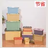 Caja de Almacenamiento de Plástico con Tapa Extra Grande Engrosada Organizador de Ropa con Ruedas Caja de Almacenamiento Móvil Caja de Almacenamiento de Gran Capacidad