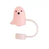Tapa de Pajita Stanley Transfronteriza de 10 mm Temática de Halloween Tapón para Pajita Tapa Antipolvo para Pajita Fantasma que Brilla en la Oscuridad