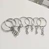 Corrente de Chaveiro de Metal Acessórios de Joia DIY Chaveiro Niquelado Materiais Artesanais Chaveiro de Brinquedo Galvanizado Corrente para Pendurar