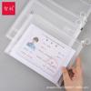 Saco de documentos tridimensional saco com zíper a4 transparente saco com zíper de papel de exame de estudante saco especial de IVA de grande capacidade para atacado