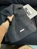 Bufanda de Lana de Alta Gama en Color Gris para Mujer, Calentador de Cuello Versátil de Punto Grueso y Suave para Invierno, Bufanda para Pareja, Venta al por Mayor Transfronteriza