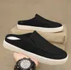 Sapatos Casuais Masculinos de Verão Respiráveis, Slip-on, de Cano Baixo, Chinelos para Exterior, Sapatos de Tecido Modernos para Casa, Sapatos Confortáveis para Pai