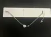 Tobillera Corazón Perla Blanca Oro 18K Acero Inoxidable Titanio Joyería Set de Lujo Ligero Nuevo Estilo Transfronterizo Europeo y Americano Accesorios