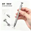 Pinza de Esponja para Uñas con Cuatro Garras de Acero Inoxidable para Recoger Piedras Preciosas, Circonitas y Diamantes; Bloque de Esponja Multifuncional
