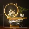 Roda D'água Criativa para Transferência de Dinheiro Decoração de Sala de Estar e Escritório Fontes de Água Ornamentais para Presentes de Inauguração e Abertura