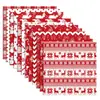 Papel de Fondo Rojo Navideño Ww205 Material Cultural y Creativo para Manualidades Papel Muñeco de Nieve Hombre de Jengibre Papel de Fondo Decorativo para Collage