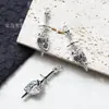 Accesorios para Manualidades DIY de Aleación Transfronterizos 49X14 Halloween Estilo Gótico Espada a Través del Corazón Colgante Collar Accesorios de Joyería Venta al por Mayor