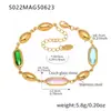Tornozeleira de Pedra de Vidro Super Brilhante Cubo de Açúcar para Mulheres Aço Inoxidável Joias de Ouro 18K Genuíno Estilo Praia de Verão Acessórios para Tornozelo