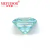 Piedra Suelta de Moissanita Corte Princesa Verde Claro, Gema Tallada Irregular Cuadrada Verde Azulado Claro para Incrustaciones en Joyería Venta al por Mayor