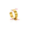 Anillo Abierto de Acero Inoxidable con Oro de 18K y Agujero, Banda de Anillo con Colgante Único, Anillo DIY Accesorios de Joyería Semi-terminados Venta al por Mayor