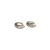 Colgante Redondo de Circonita Super Brillante Clip de Pendiente Retro Sentido de Diseño de Nicho Pendientes de Personalidad Accesorios de Pendientes Versátiles Exquisitos de Lujo Ligero para Mujeres