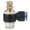 Conector Rápido Pneumático Branco Sl Válvula Borboleta Válvula de Controle de Velocidade Cilindro Sl4/6/8/10/12 M5-01 Ajustável 02