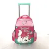 Maleta con Ruedas para Niños Bolsa Escolar de Dibujos Animados con Ruedas Mochila de Hombro Linda para Niña Pequeña