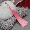 Lembrando Xiangfei 12cm Fivela Lagosta com Contas Franja de Borla Acessórios de Cabelo Espiga Pendurada Estilo Chinês Ornamentos Pendurados para Roupas Chinesas Antigas Venda por Atacado