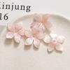 Estrela de areia movediça textura ácido acético Bauhinia flor diy acessórios acrílicos brincos grampo de cabelo telefone shell material atacado