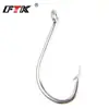 Fabricante Ftk Gancho de Pesca de Acero Inoxidable de Alto Carbono con Mango Largo Antióxido con Ojal para Pesca en el Mar Acero de Alto Carbono Transfronterizo
