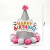 Sombrero de Cumpleaños para Niños y Adultos Punto Láser Reflectante Gorra Puntiaguda de Bola Gorra Puntiaguda de Fiesta Gorra de Corona Gorra de Bola Mao