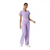 Traje de quirófano de dos piezas con escote en V de Tiktok, hecho a medida según dibujos, uniforme de médico de clínica, ropa médica de comercio exterior