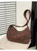 Bolso de hombro, bolso cruzado y bolso de mano transfronterizo 2026 nuevo con estampado floral y de lunares - un bolso simple, moderno y versátil con temática de fresas, disponible para venta al por mayor transfronteriza
