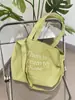 59261 Bolsa de Lona para Estudiantes Mujer 2025 Nueva Tendencia Coreana Bolso Tote con Letras Bolsa de Compras Casual Gran Capacidad