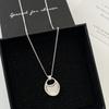Collar con Colgante Largo de Bolso de Montura Plateado Estilo Coreano Ins Sencillo Combinable con Todo Sentido de Alta Gama Accesorios Nuevo Estilo Cadena de Lana para Mujer