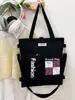 Bolso Tote Estilo Nuevo 2025, Bolso para Libros, Mochila Grande de Lona para Estudiantes, Bandolera Cruzada de un Solo Hombro, Bolso Multiusos para Tutorías, Ligero
