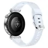 Adecuado para correa de silicona de ajuste a presión Huawei GT7, correa de reloj de silicona para mujer de 41 mm con patrón de grano largo, estilo original