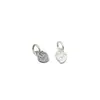 Plata de Ley S925 Plata Tailandesa Antigua Colgante de Fresa DIY Encanto Retro Cuerda Trenzada Hecha a Mano Material Accesorios de Joyería de Plata