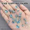 Accesorios de arte para uñas color rosa palo, diamantes K9 brillantes sin base, diamantes apilados hechos a mano para arte de uñas, uñas de caramelo de roca coloridas
