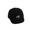 Gorra de Béisbol de Pana para Bebé de Primavera y Otoño Letra Bordada Ok Gorra Cálida con Visera Gorra Infantil de Calle Japonesa Transfronteriza